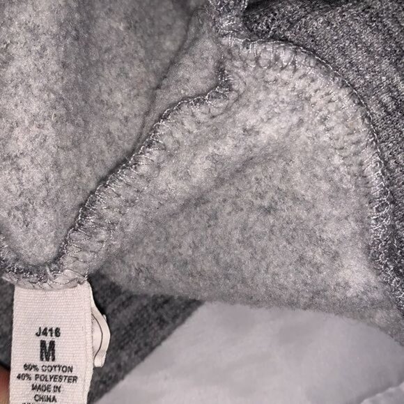 Reflex Womens Heather Gray Pullover Hoodie M Drawstring Kangaroo Pocket Cotton/P - Picture 3 of 9